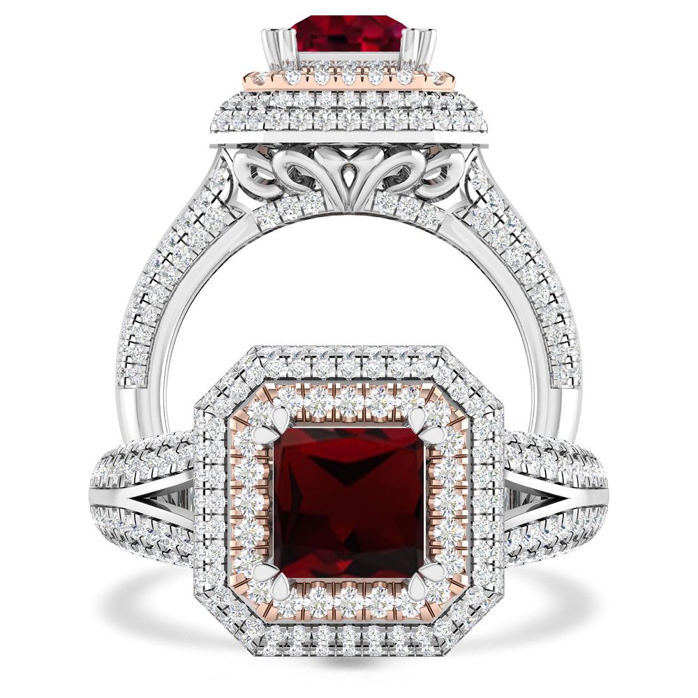 White Gold - Garnet