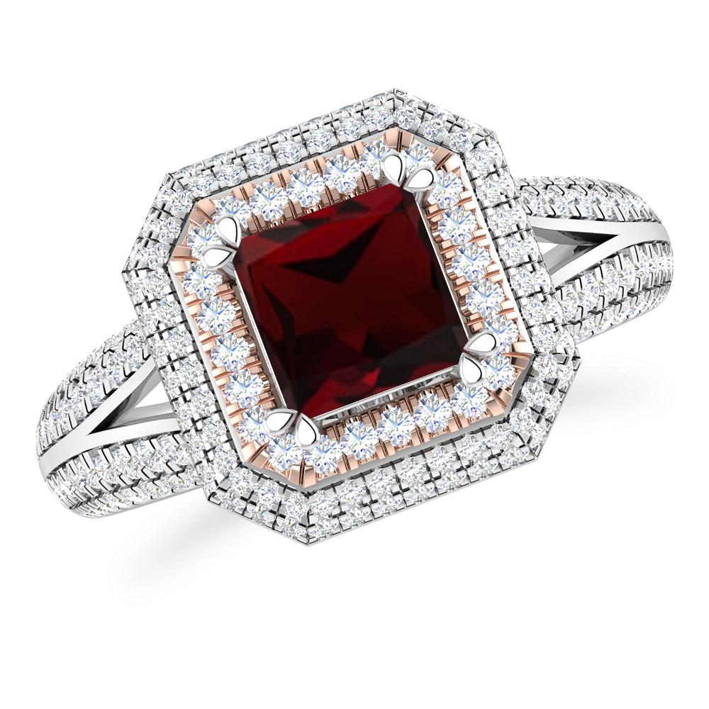 White Gold - Garnet