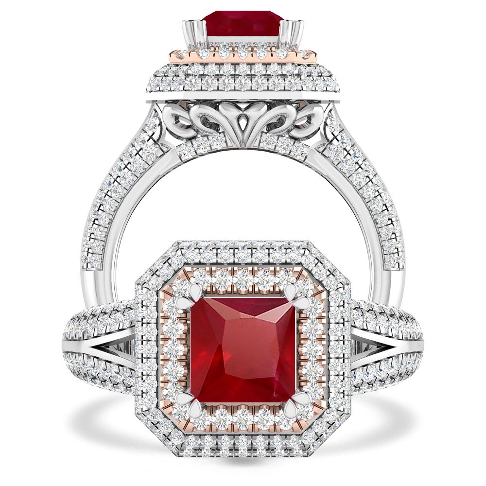 White Gold - Ruby