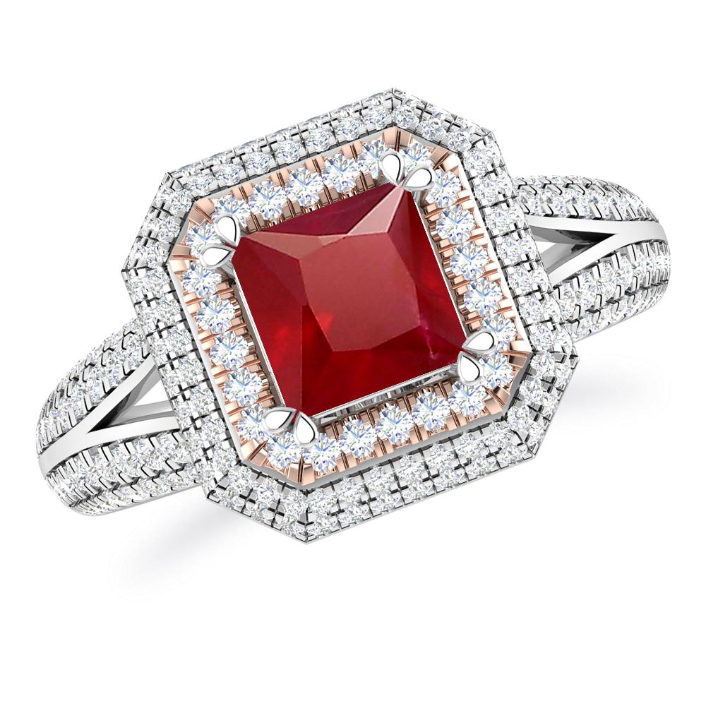 White Gold - Ruby