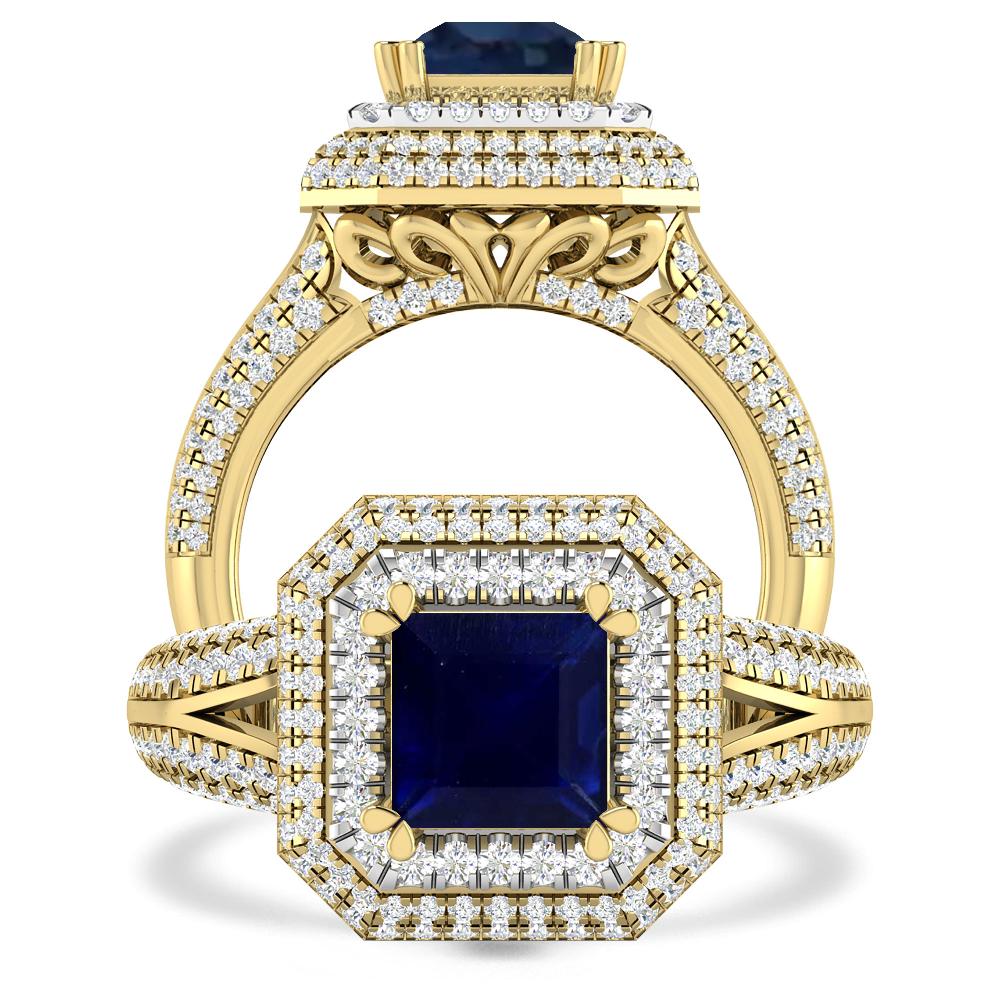 Yellow Gold - Sapphire