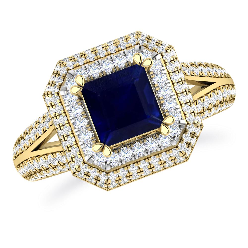 Yellow Gold - Sapphire