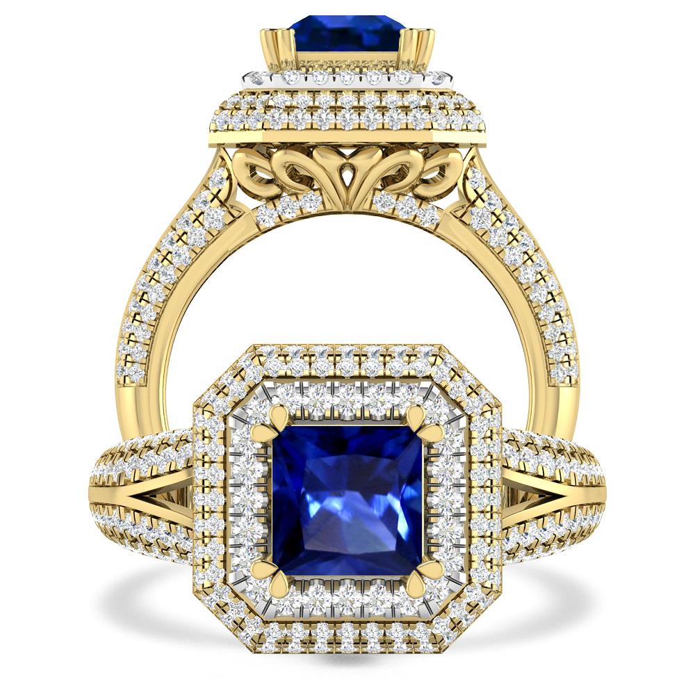 Yellow Gold - Sapphire