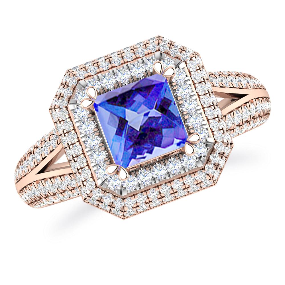 Rose Gold - Tanzanite