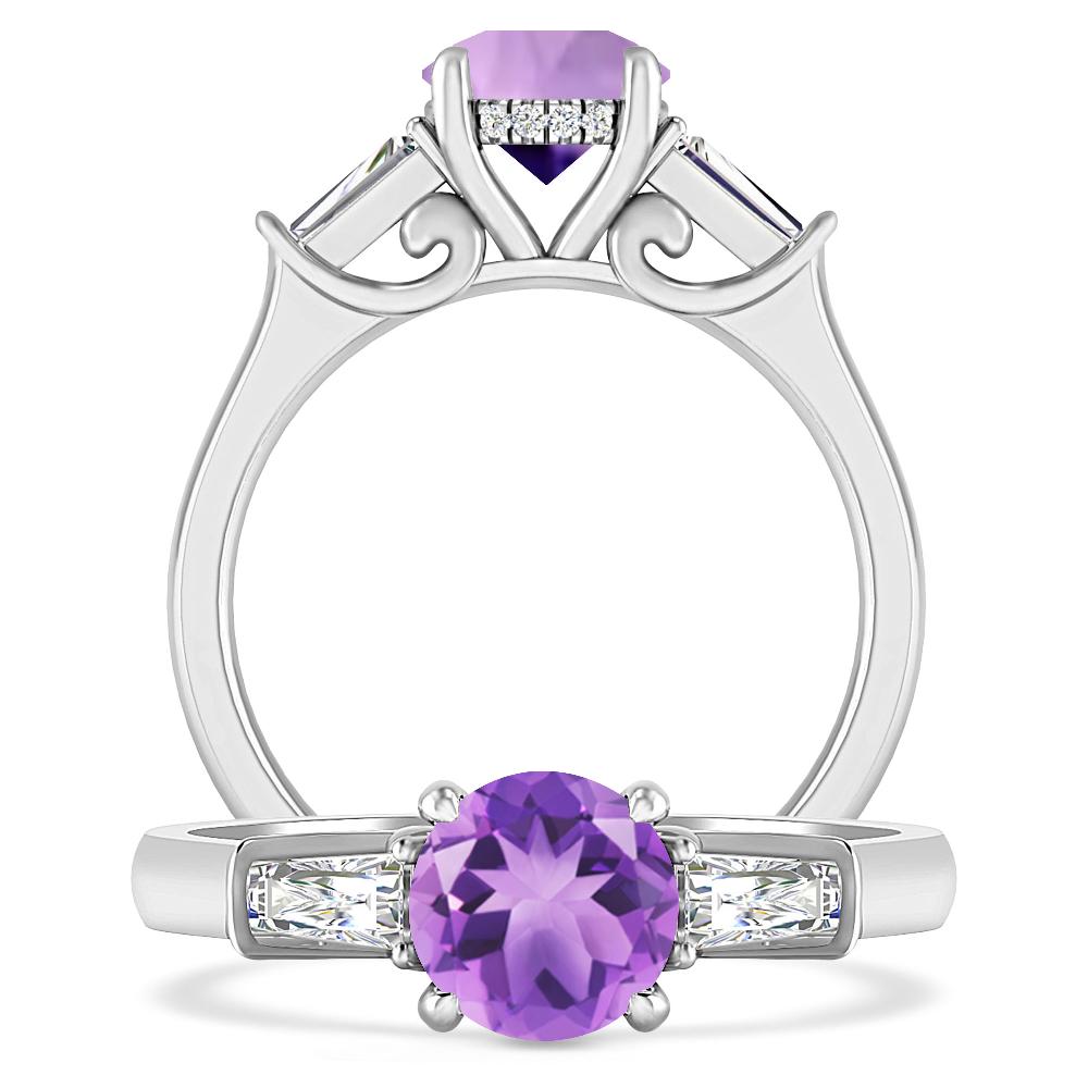 White Gold - Amethyst