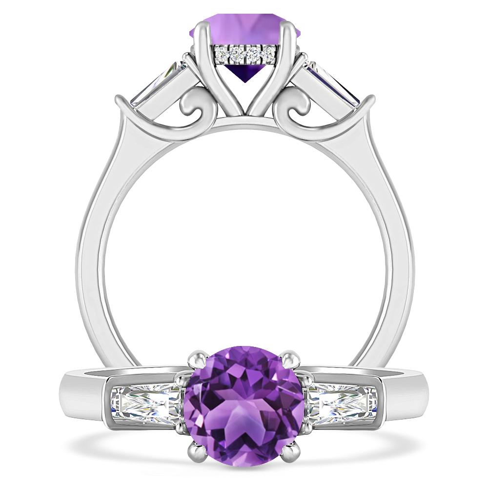 White Gold - Amethyst