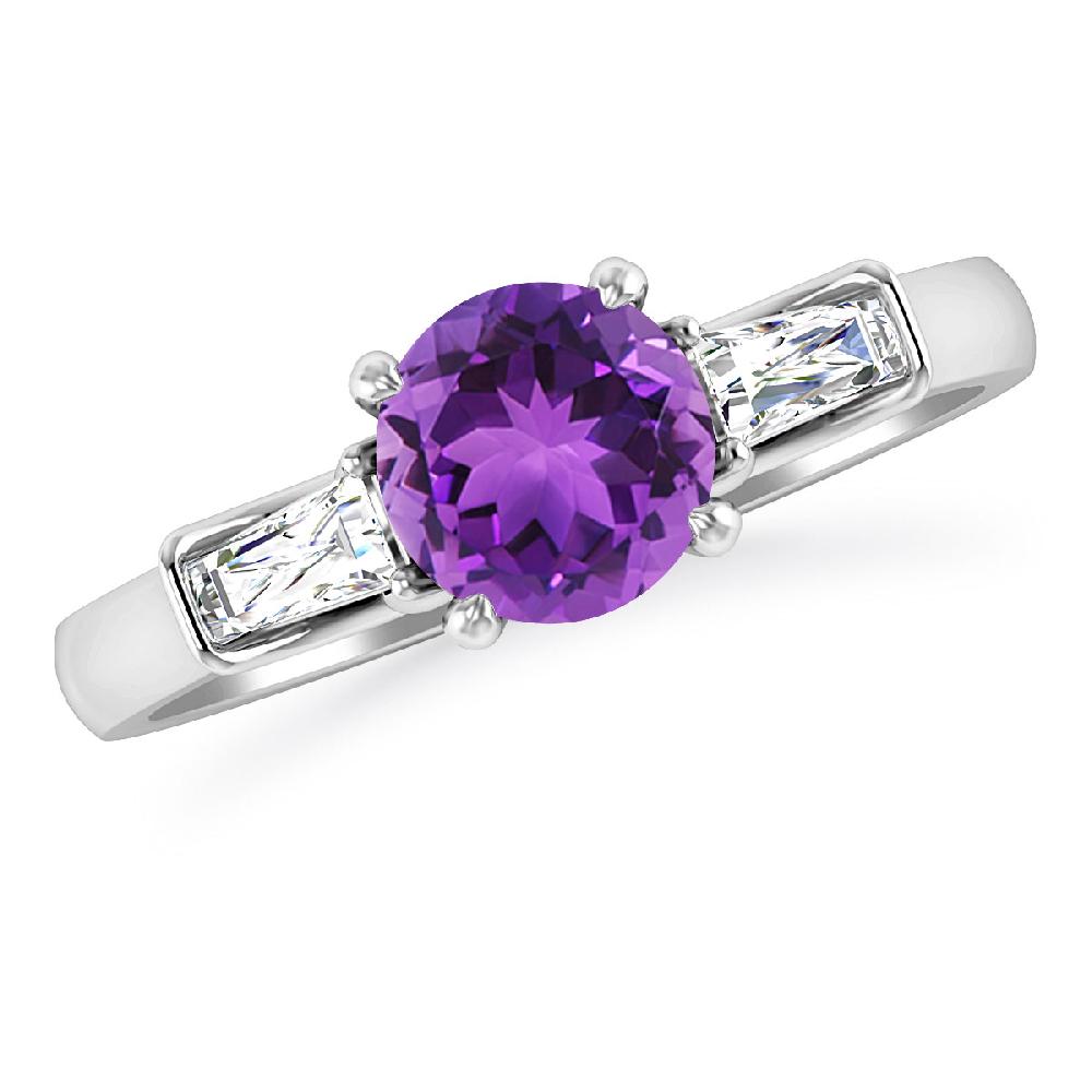 White Gold - Amethyst