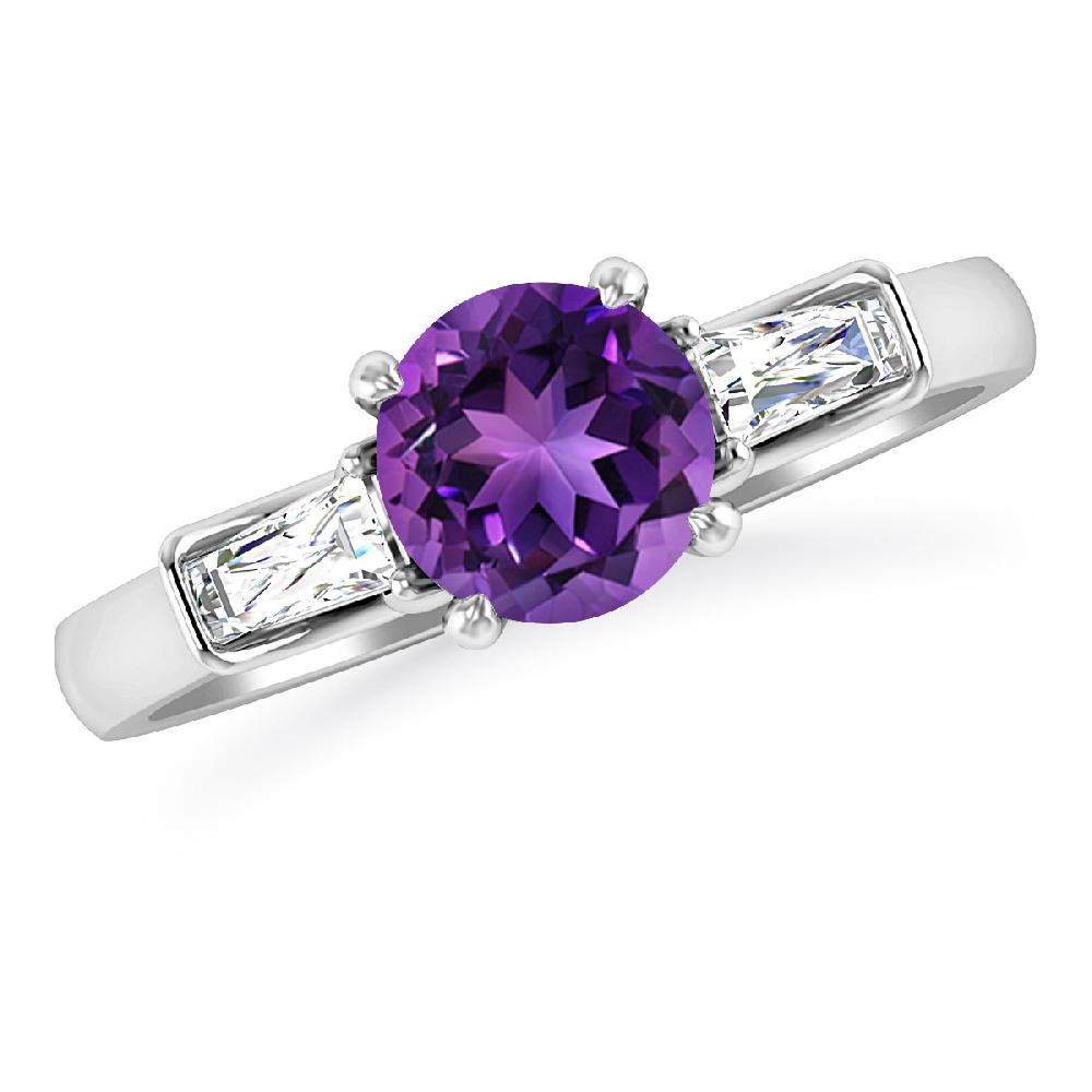 White Gold - Amethyst