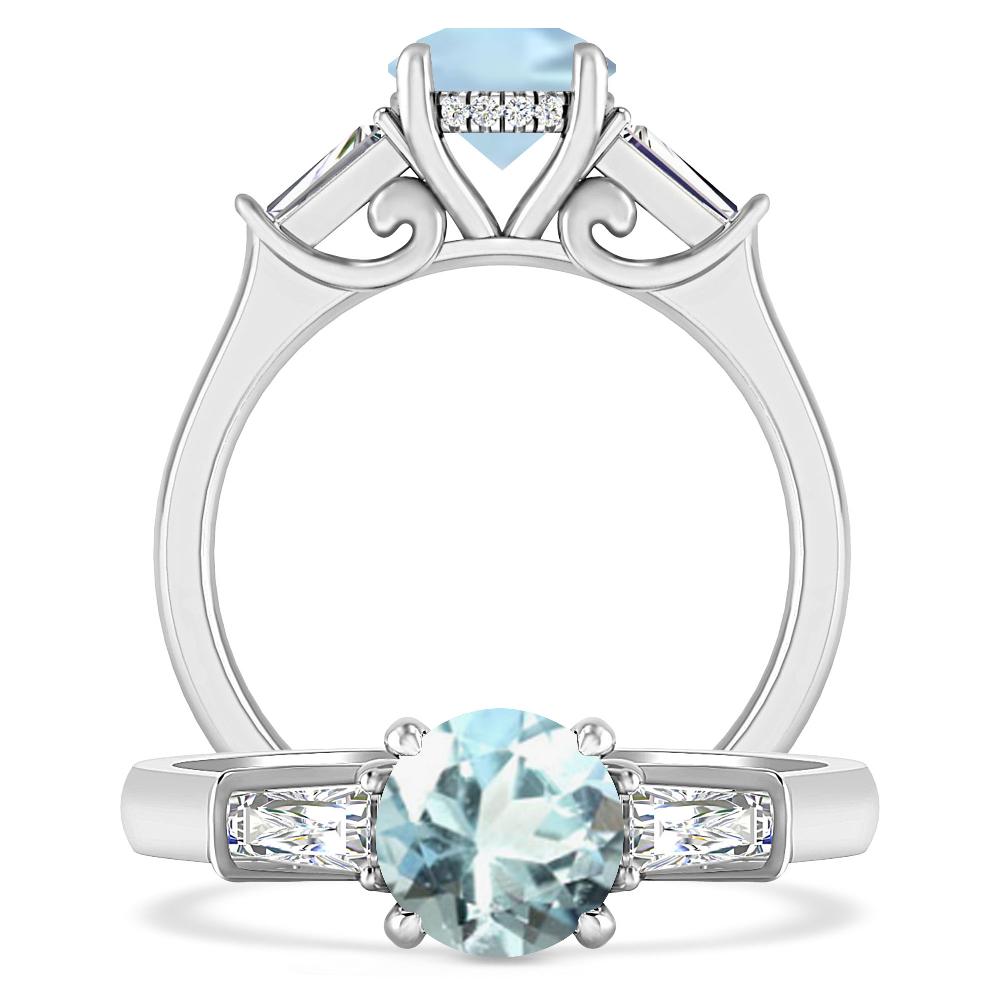 White Gold - Aquamarine