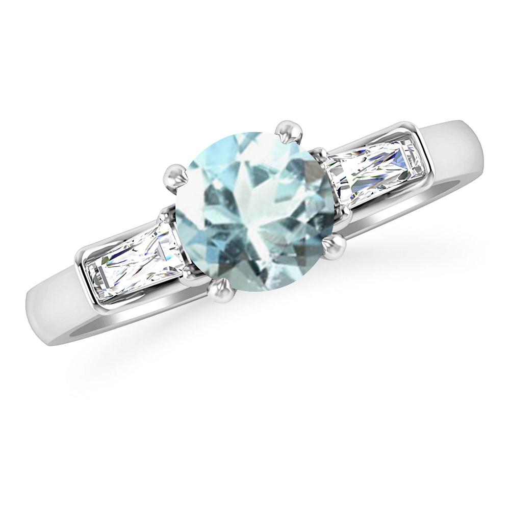 White Gold - Aquamarine