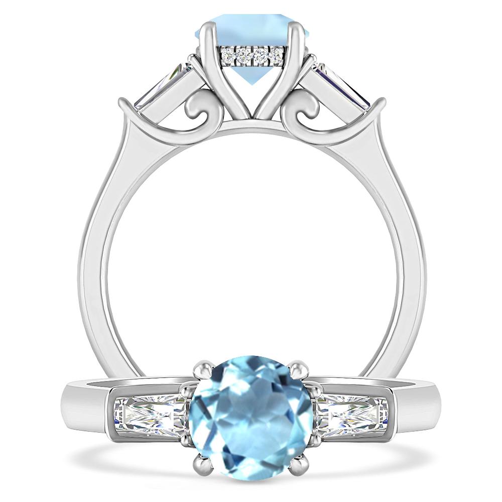 White Gold - Aquamarine