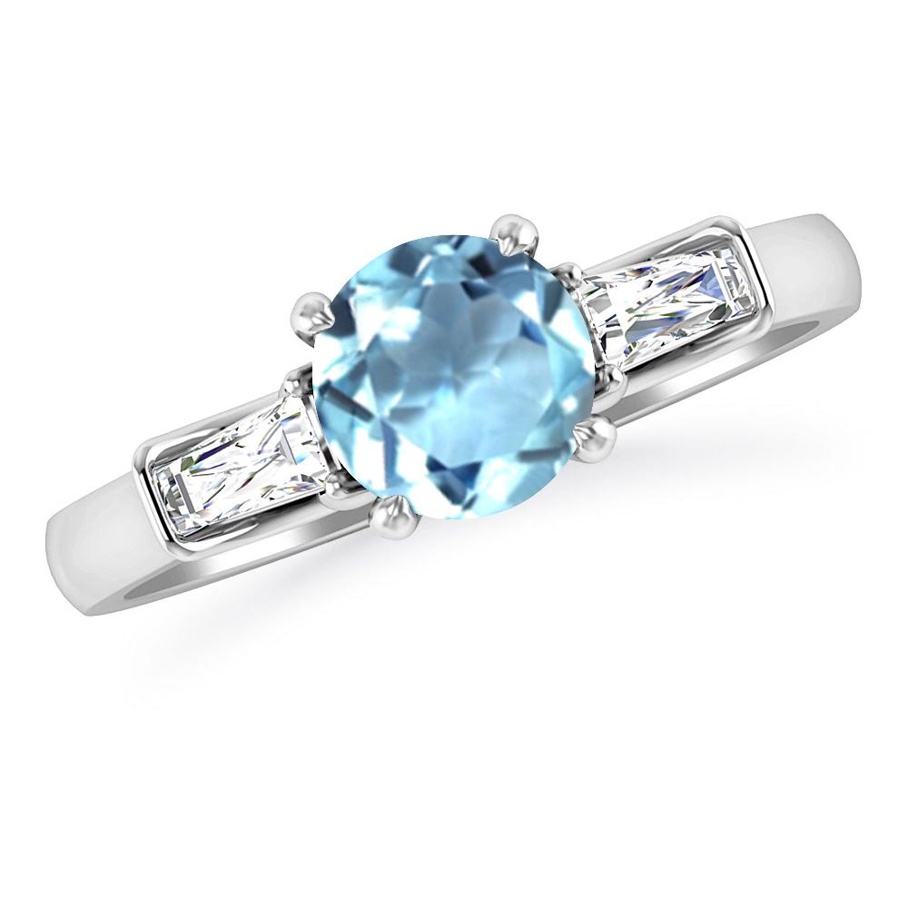 White Gold - Aquamarine