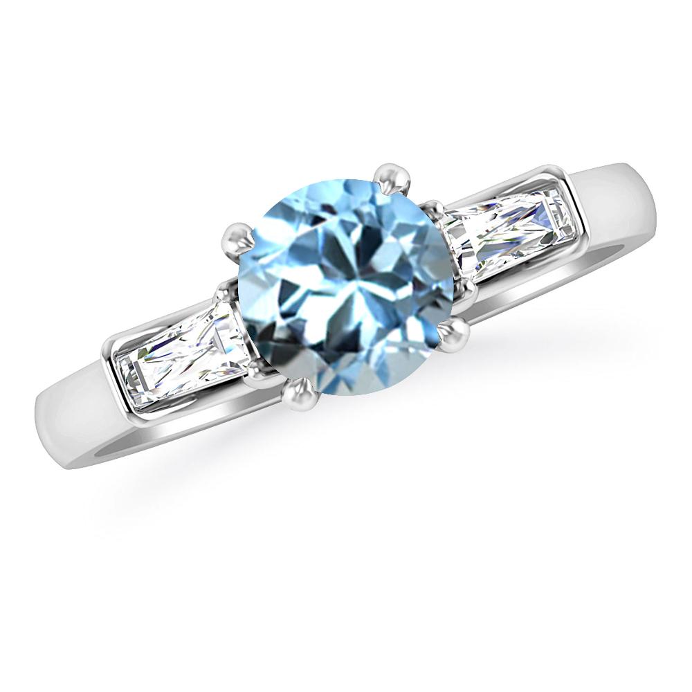 White Gold - Aquamarine