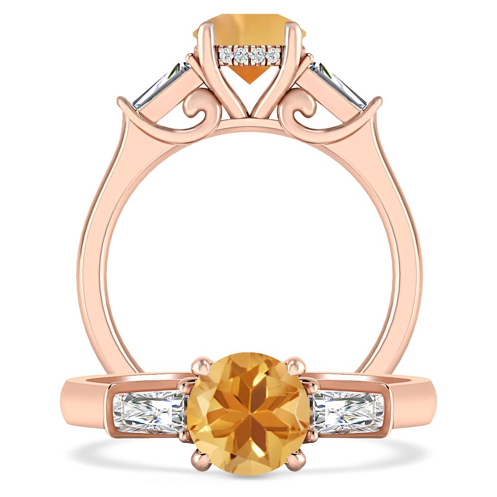 Rose Gold - Citrine