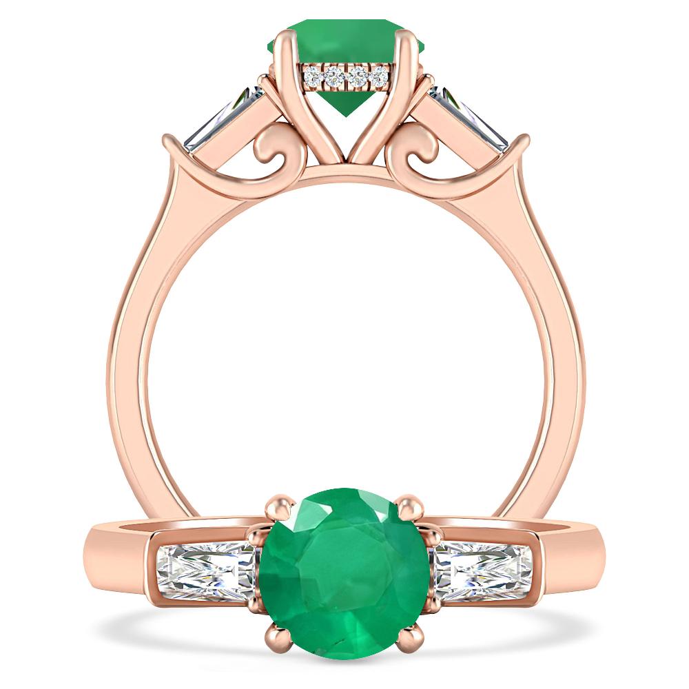 Rose Gold - Emerald