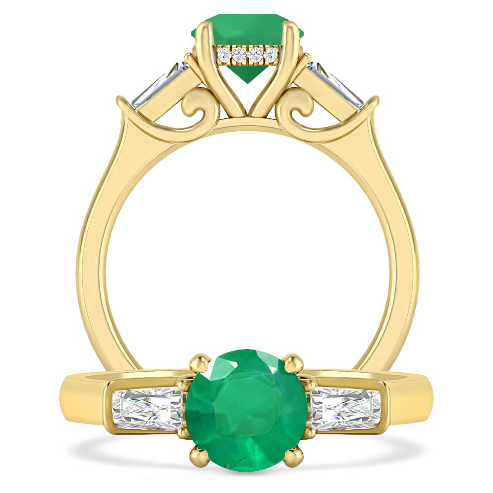 Yellow Gold - Emerald