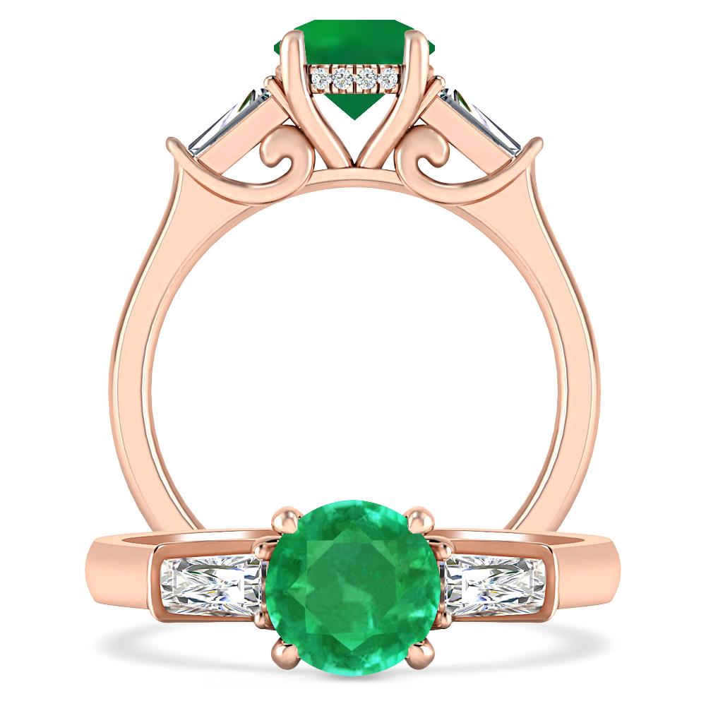 Rose Gold - Emerald