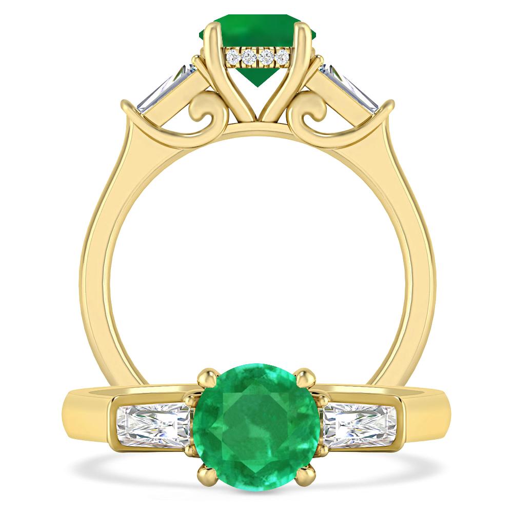 Yellow Gold - Emerald