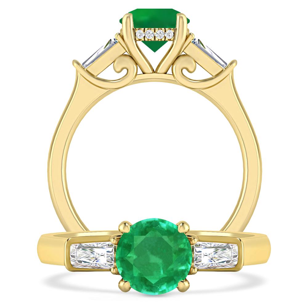 Yellow Gold - Emerald