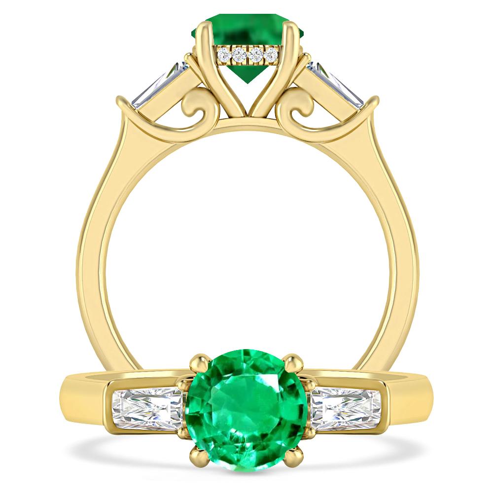 Yellow Gold - Emerald