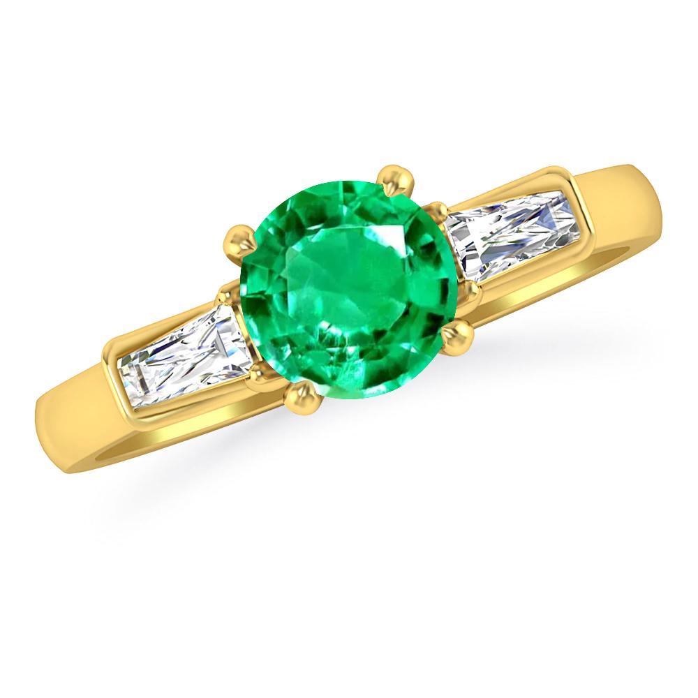 Yellow Gold - Emerald