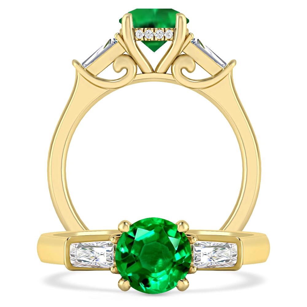 Yellow Gold - Emerald