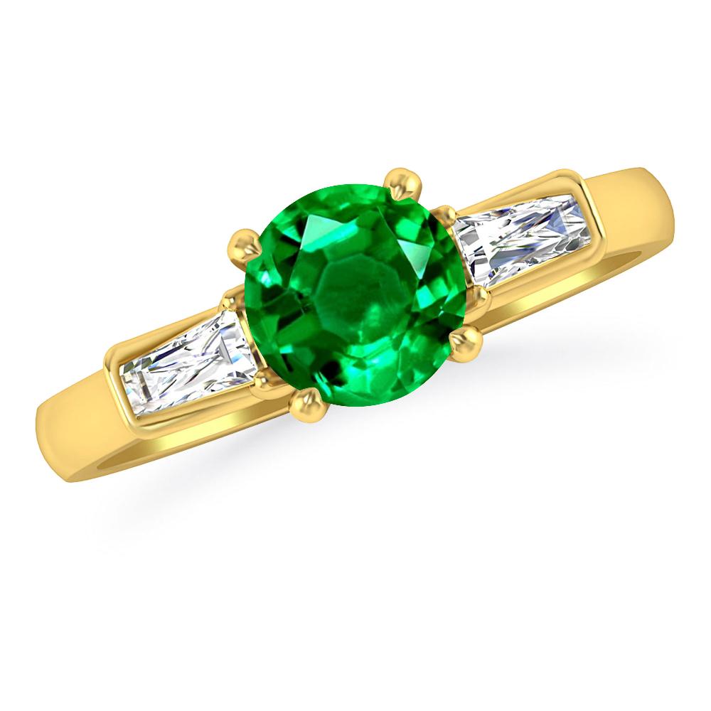 Yellow Gold - Emerald