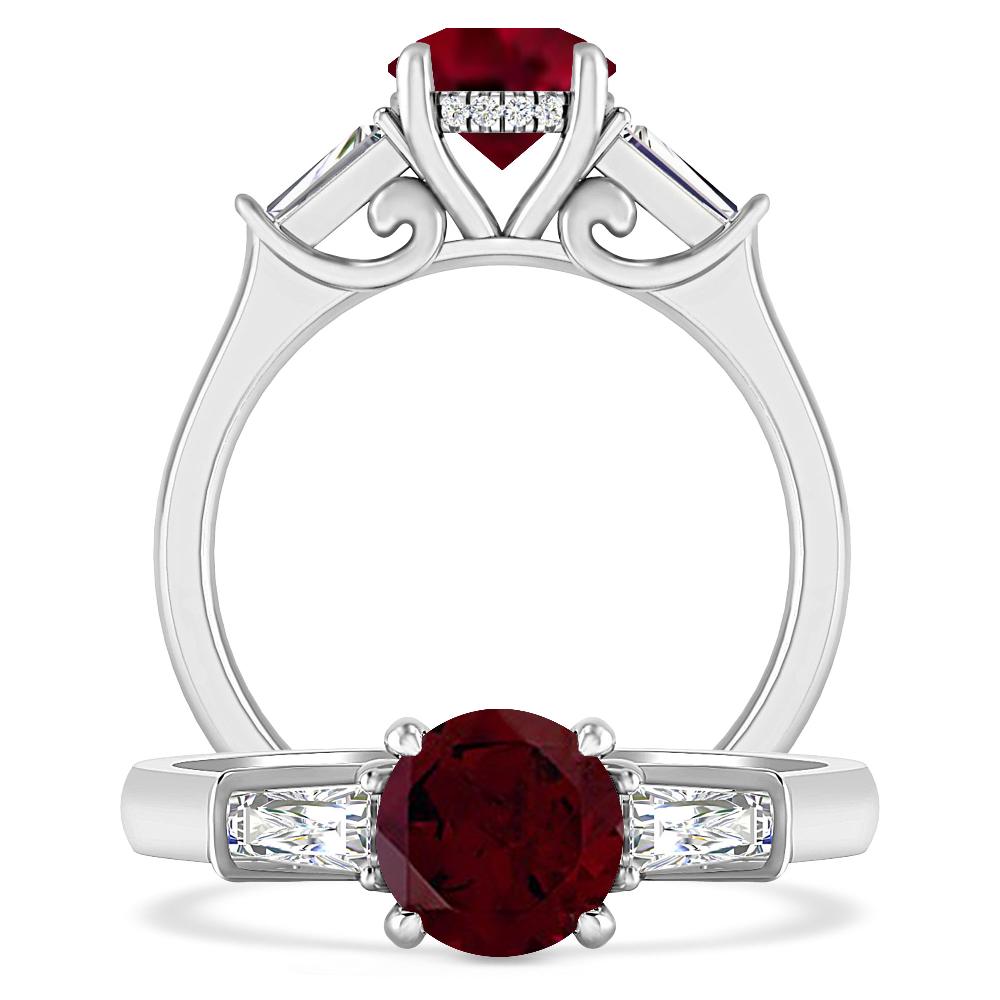 White Gold - Garnet