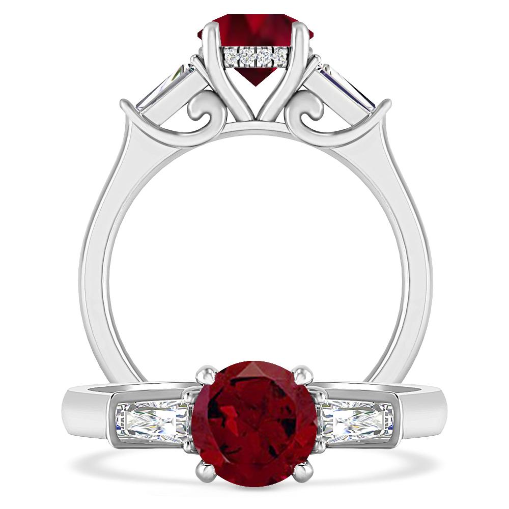 White Gold - Garnet