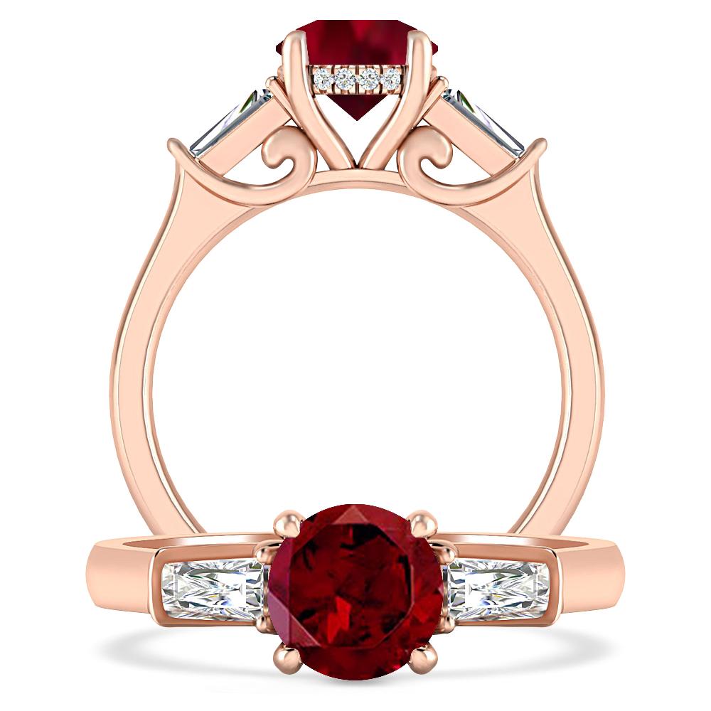 Rose Gold - Garnet