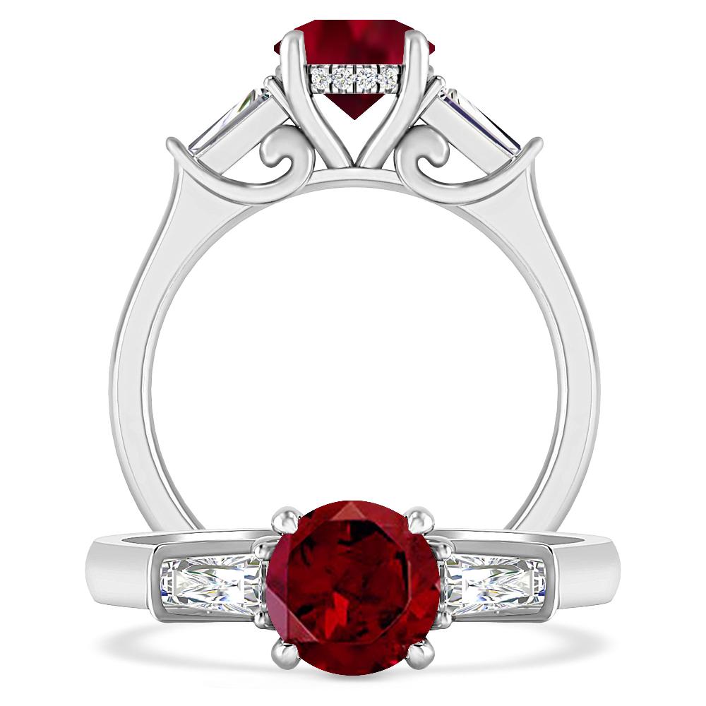 White Gold - Garnet