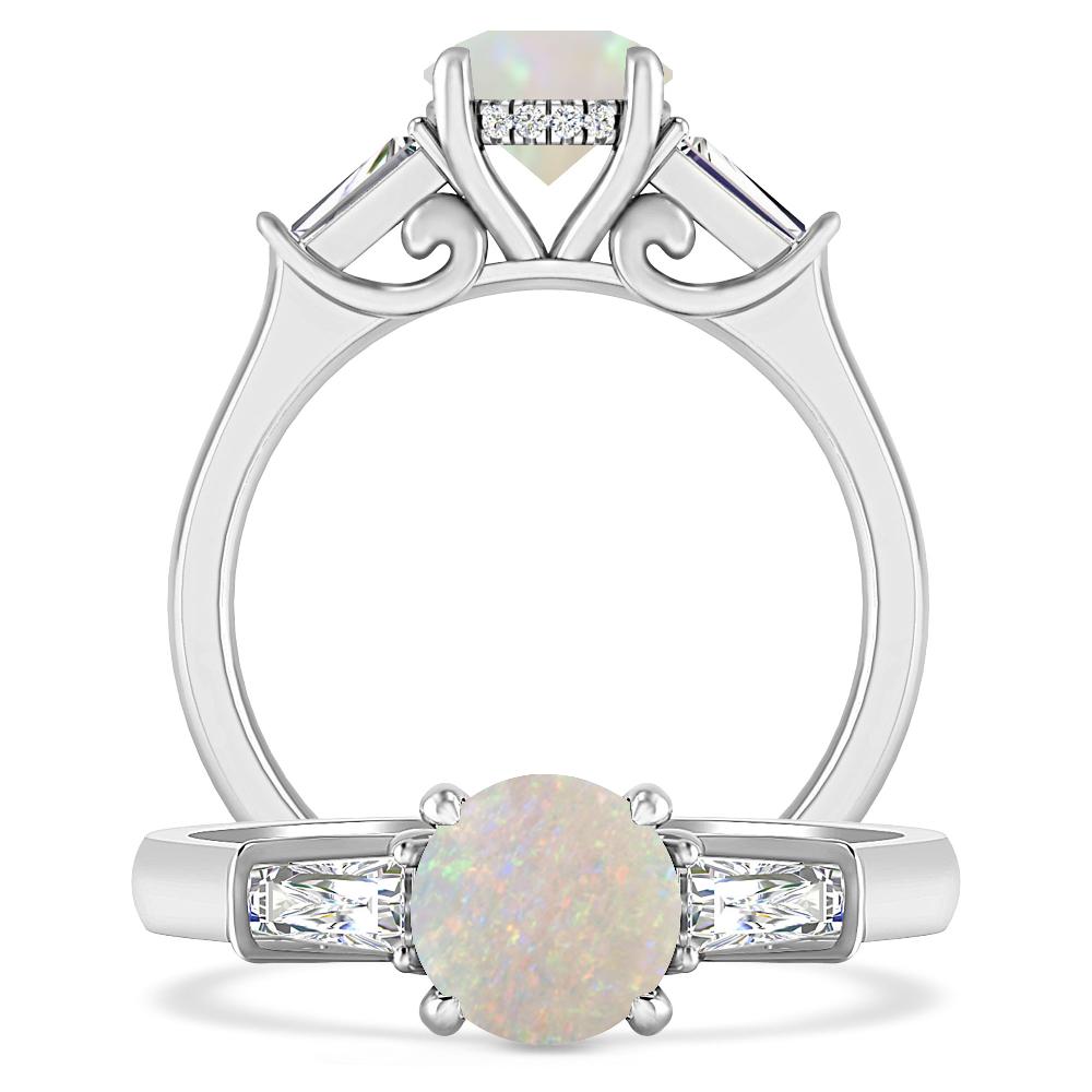 White Gold - Opal