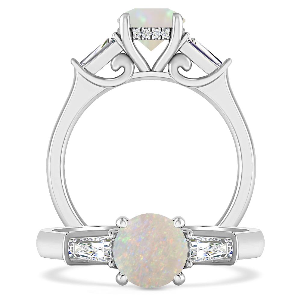 White Gold - Opal