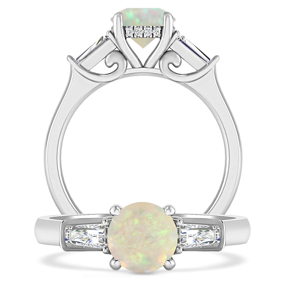 White Gold - Opal