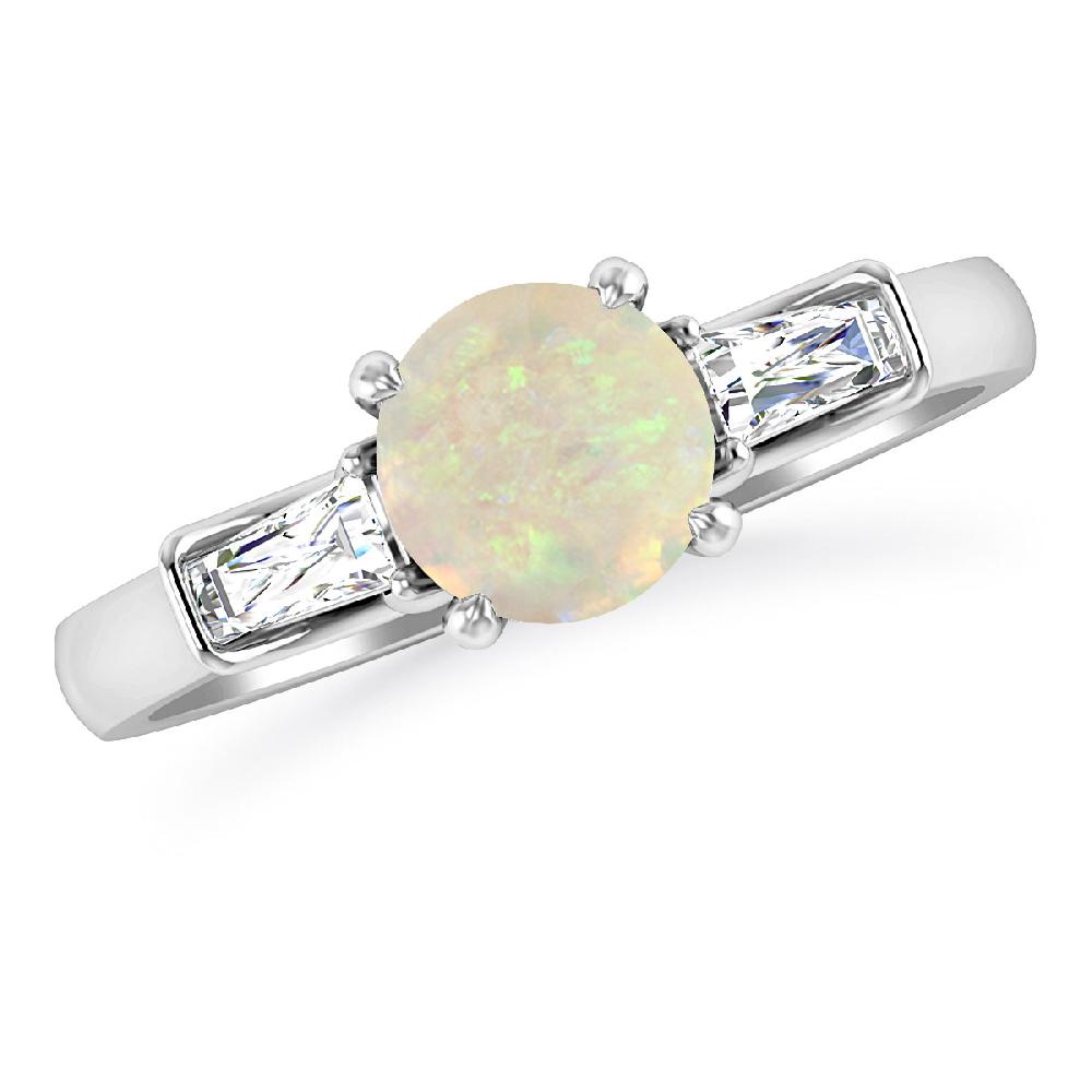 White Gold - Opal