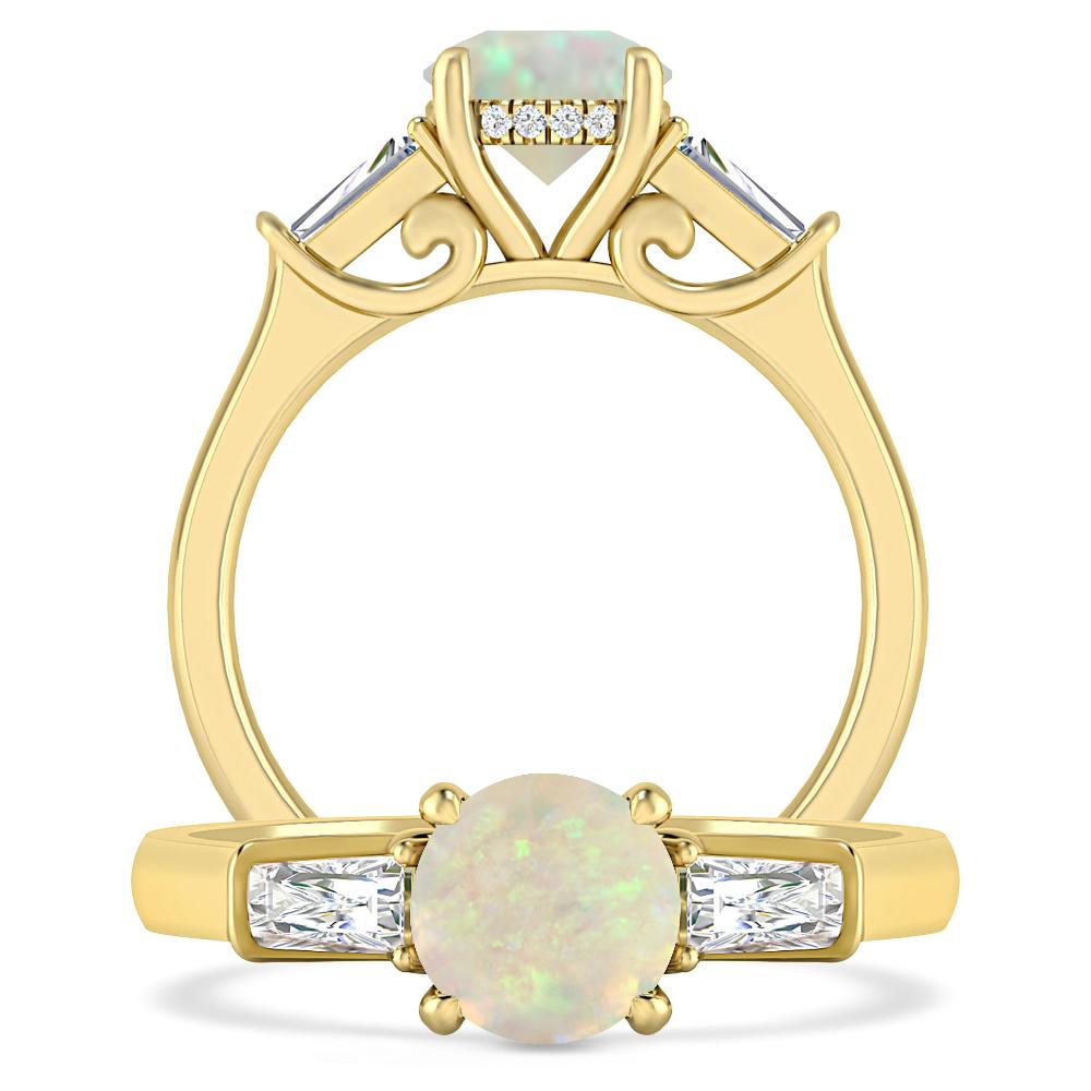 Yellow Gold - Opal