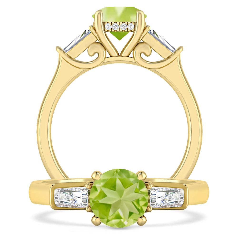 Yellow Gold - Peridot