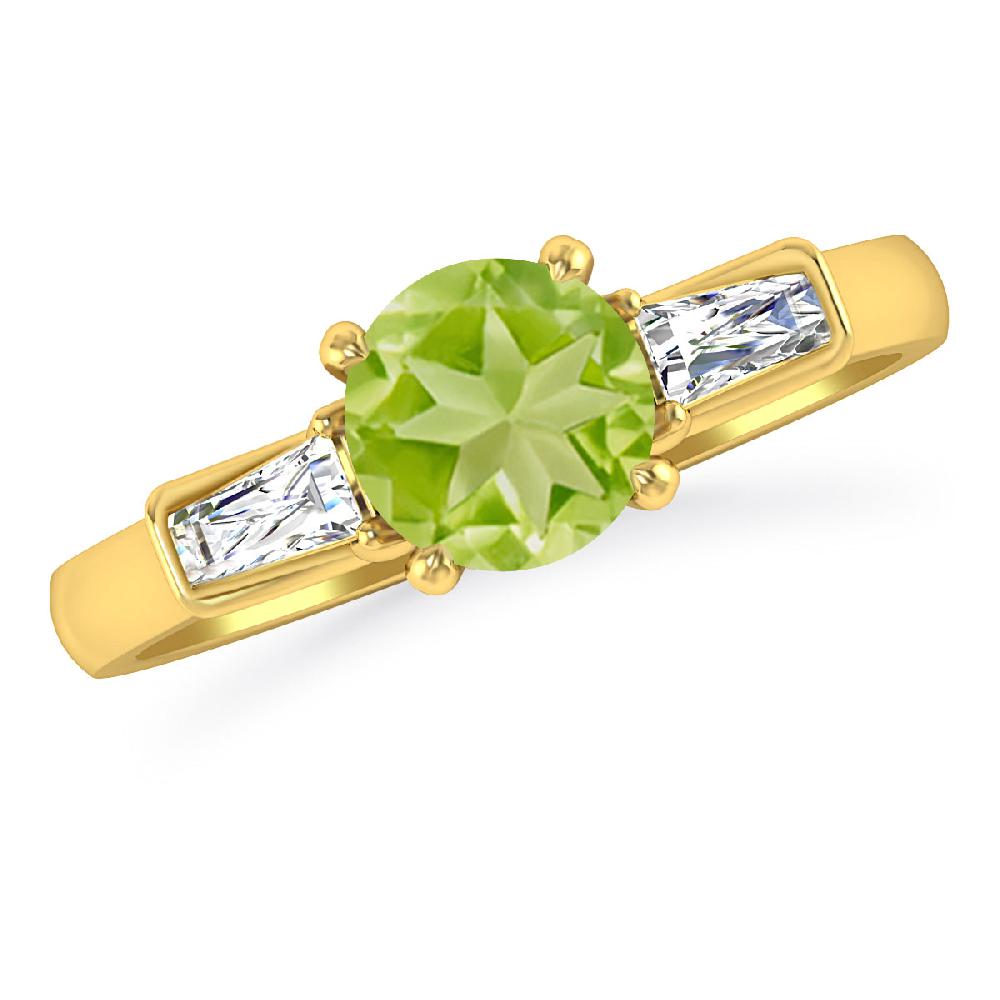 Yellow Gold - Peridot