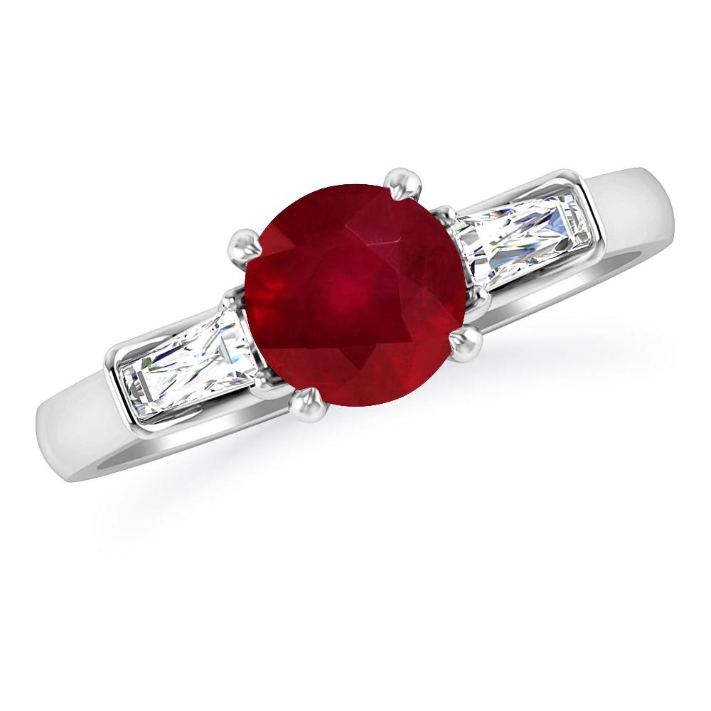 White Gold - Ruby