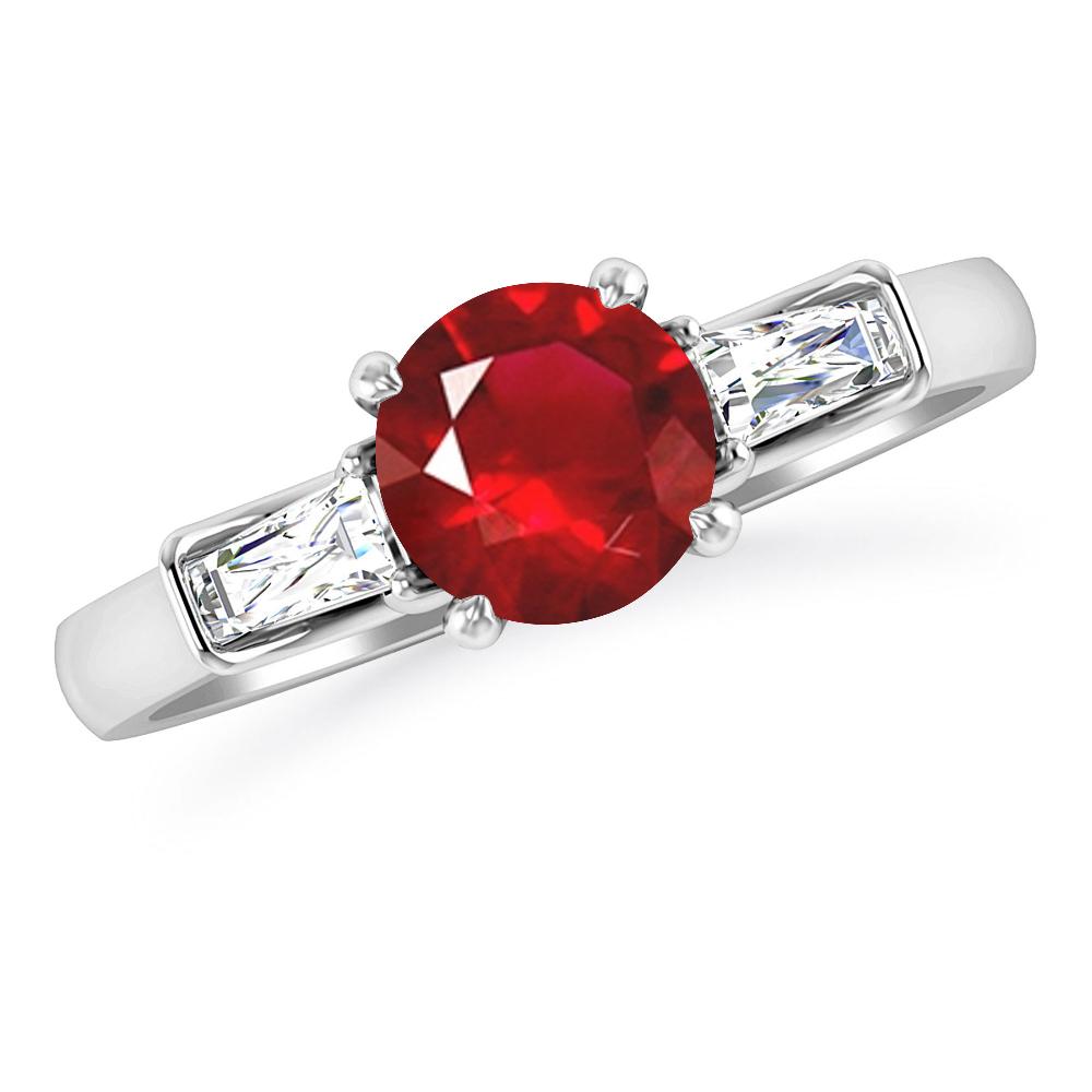 White Gold - Ruby