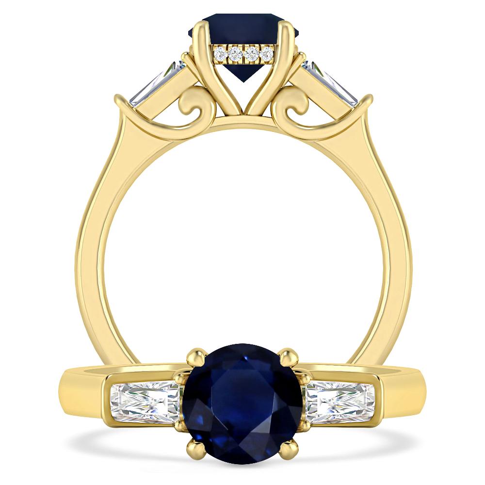 Yellow Gold - Sapphire