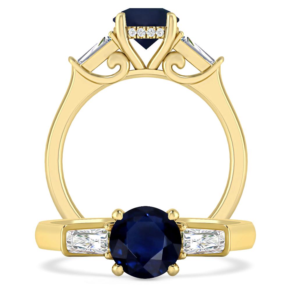Yellow Gold - Sapphire
