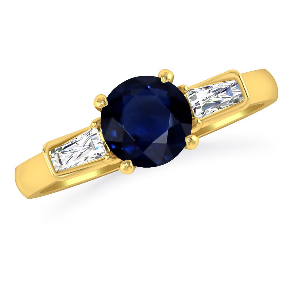 Yellow Gold - Sapphire