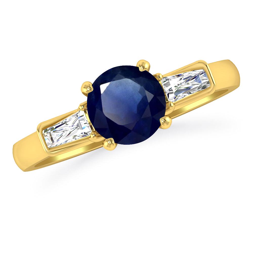 Yellow Gold - Sapphire