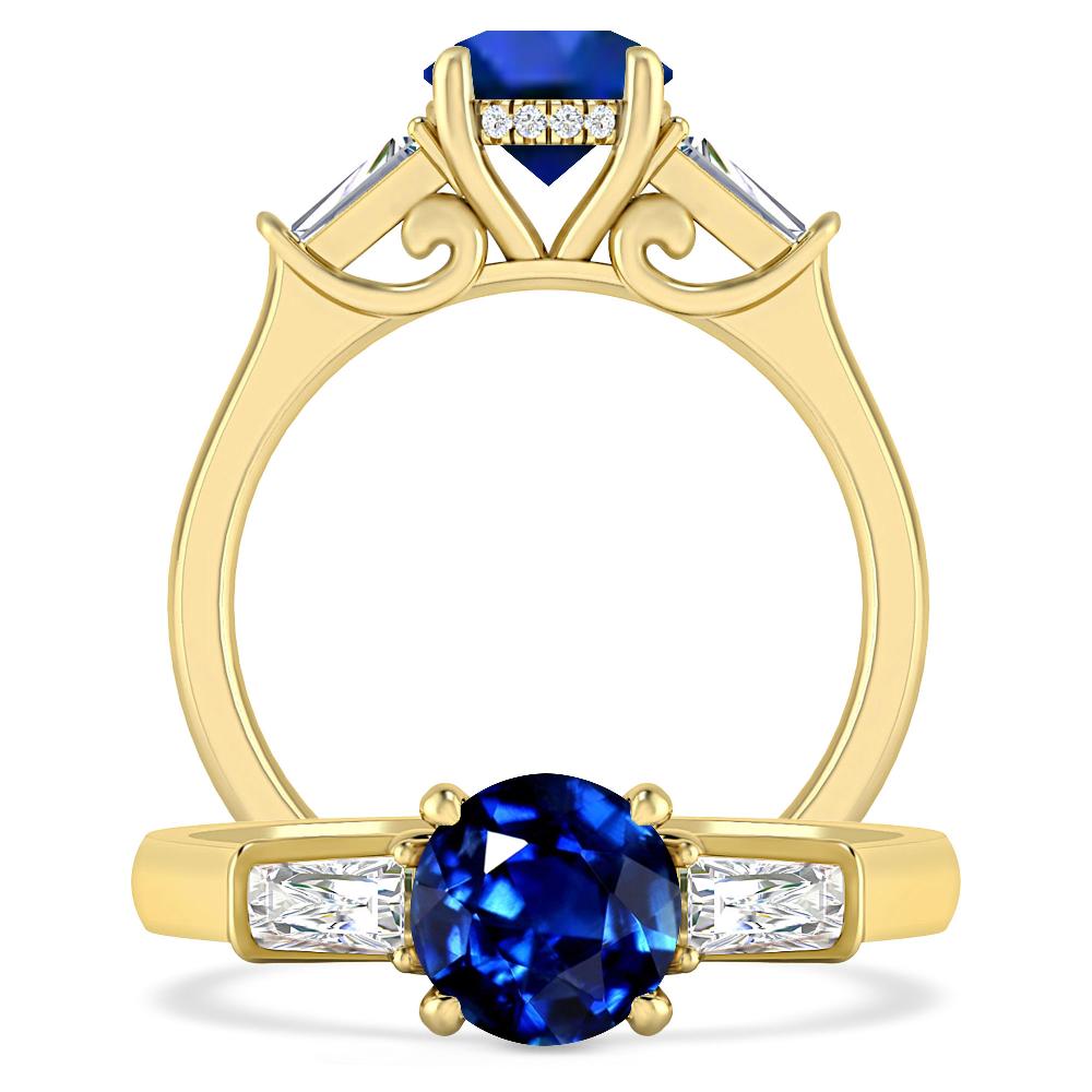 Yellow Gold - Sapphire