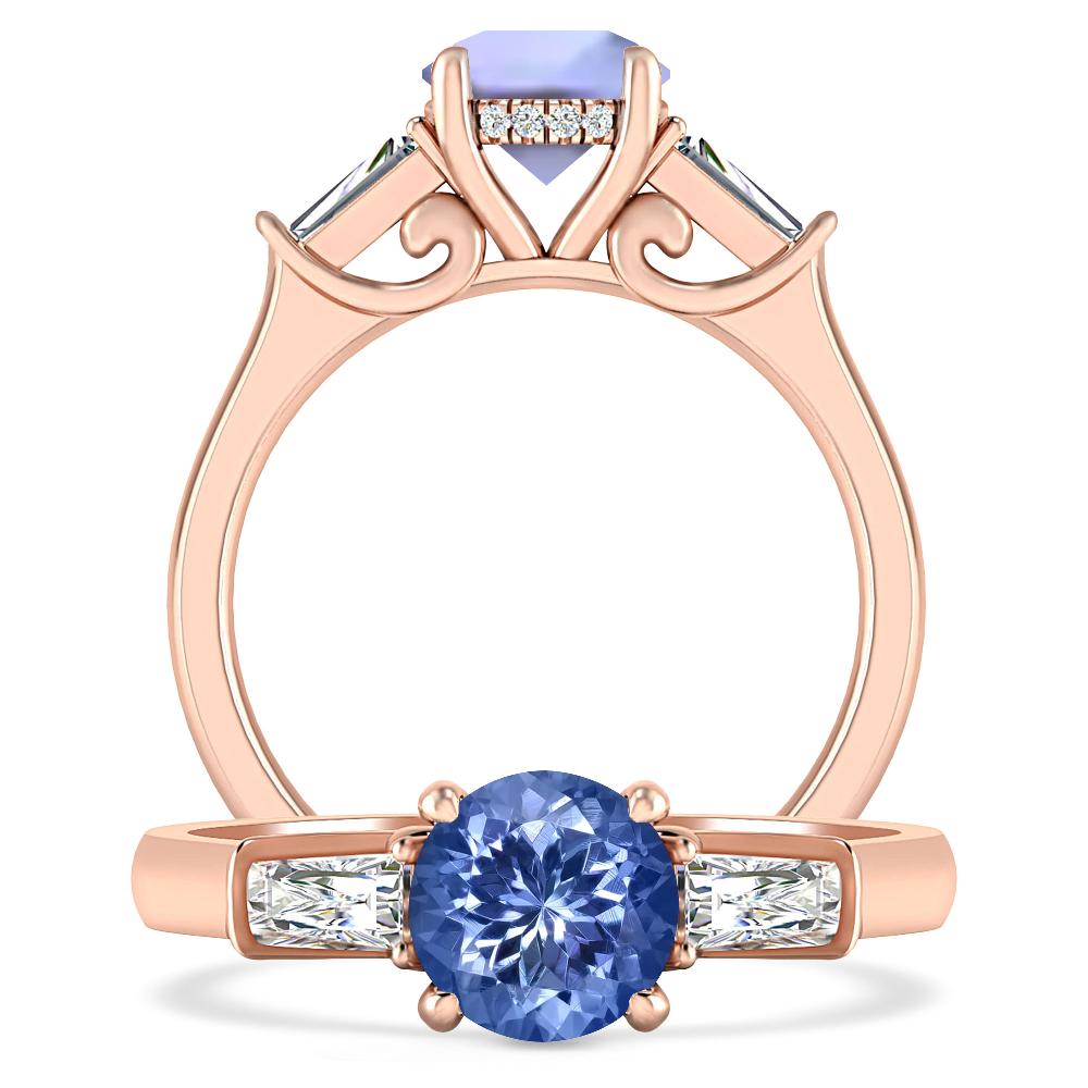 Rose Gold - Tanzanite