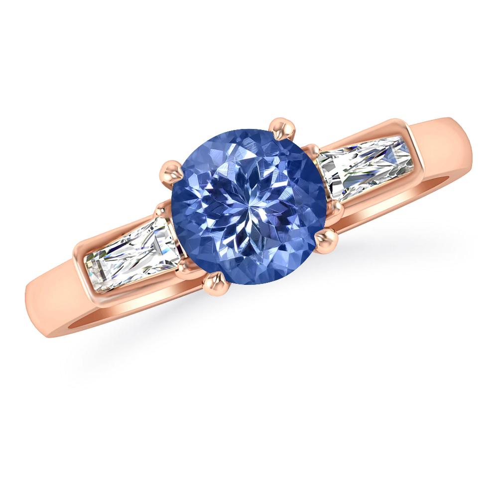 Rose Gold - Tanzanite