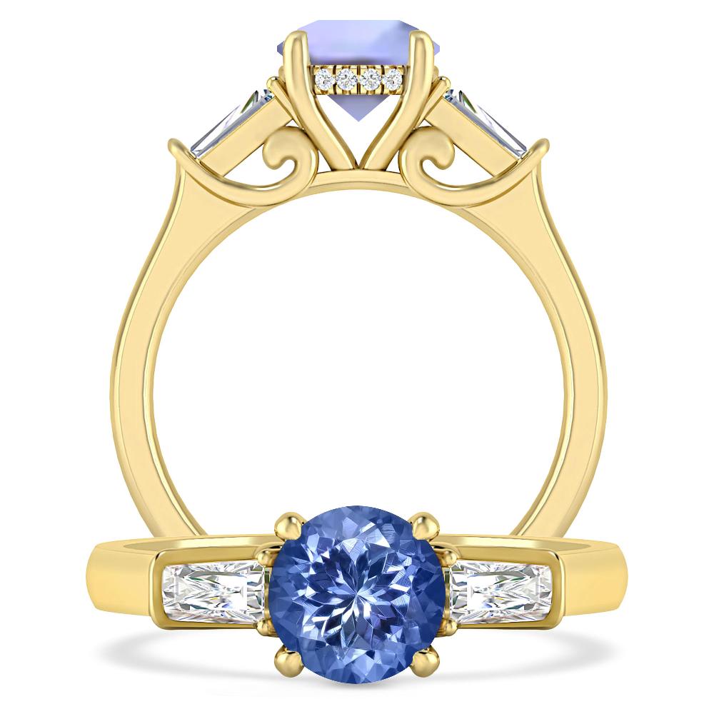 Yellow Gold - Tanzanite