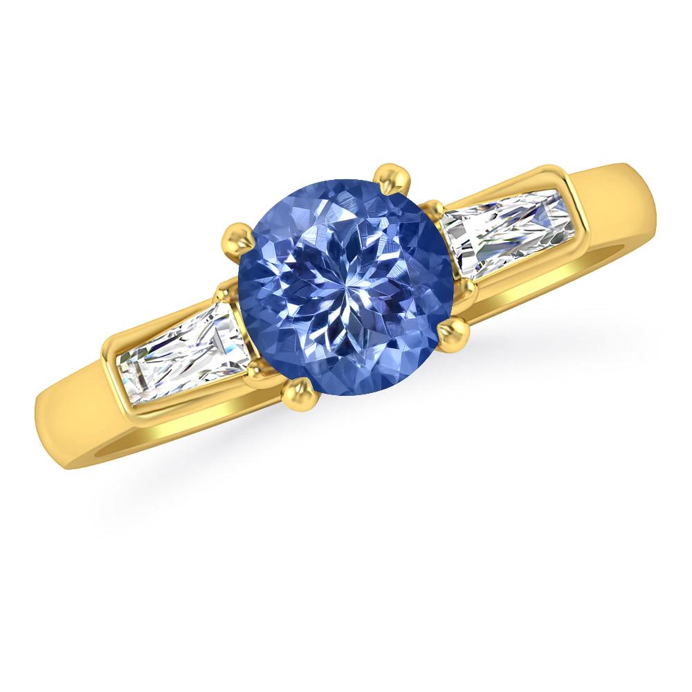 Yellow Gold - Tanzanite