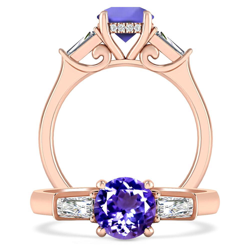 Rose Gold - Tanzanite